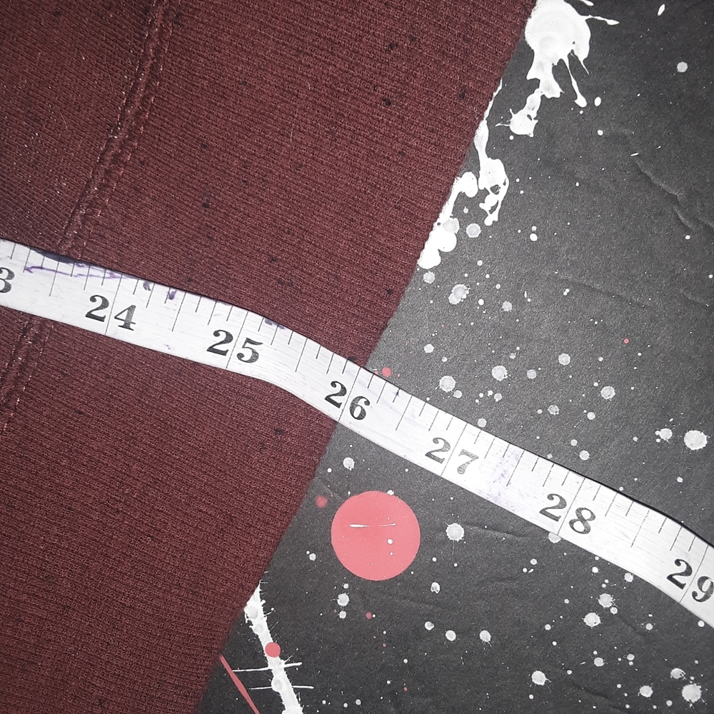 100% | red marled zip-up hoodie - Picture 7 of 7